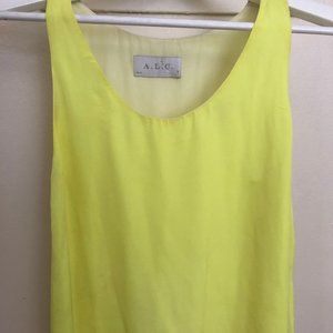 A.L.C. Holmes Double Layer Silk Tank Size S